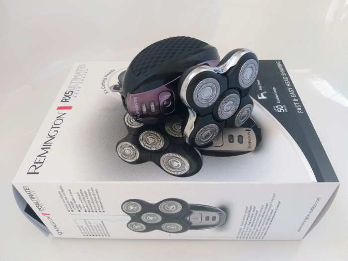 Remington RX5 Ultimate Head Shaver on its box