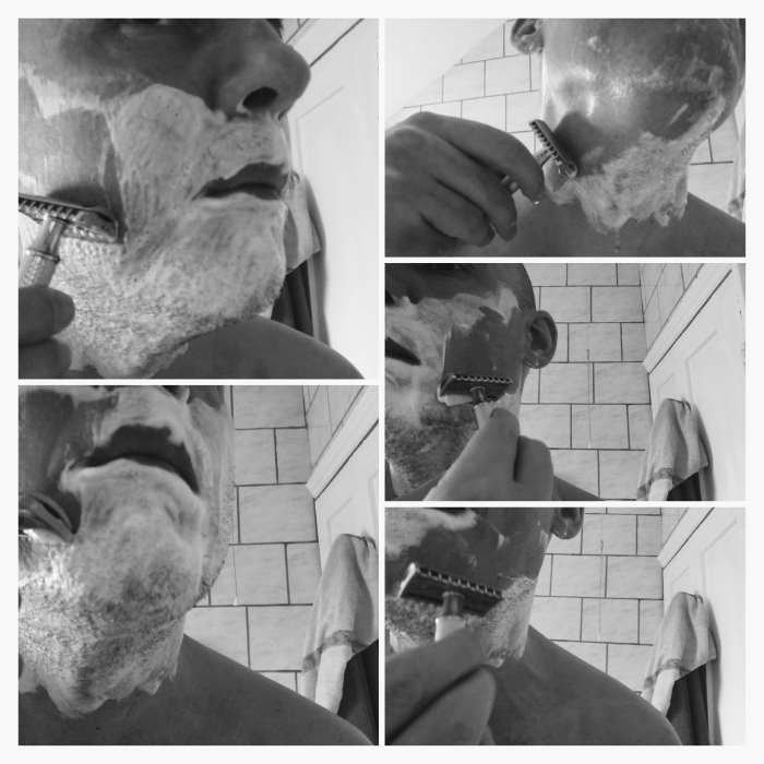 shaving with the Muhle R41 safety razor