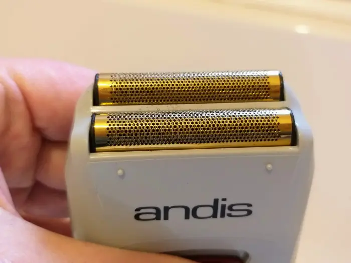 close up of Andis ProFoil shaver foils