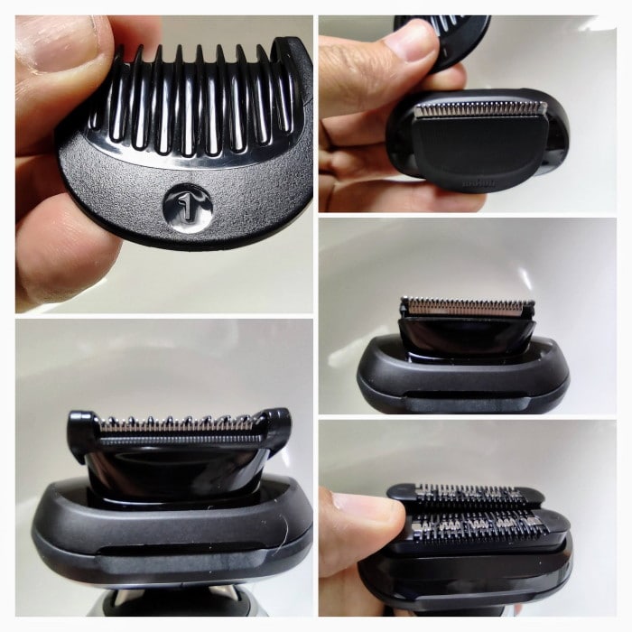Braun Series 7 attachments and trimmer