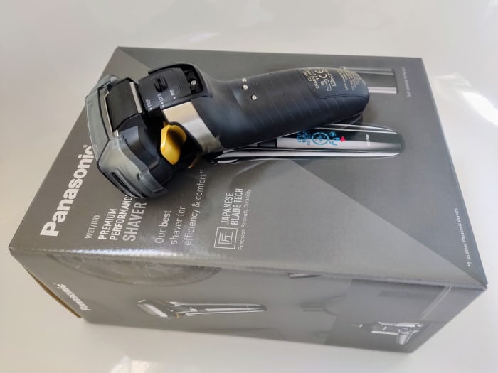 Panasonic Arc 5 Electric Shaver on its Box
