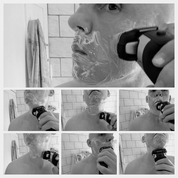 wet shaving with the Panasonic Arc 5