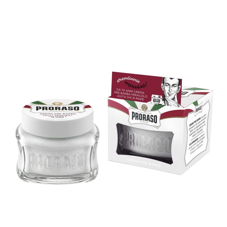 Proraso Pre-Shave Conditioning Cream for Men in Jar with Box