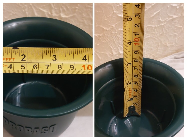 measuring the Proraso Professional Shaving Mug