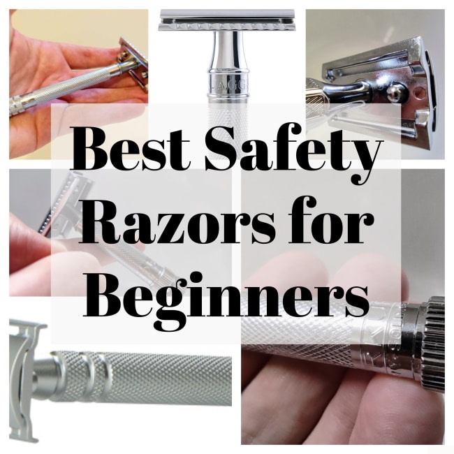 collage of the best safety razors for beginners