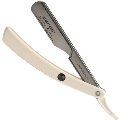 Parker PTW shavette Razor with white handle