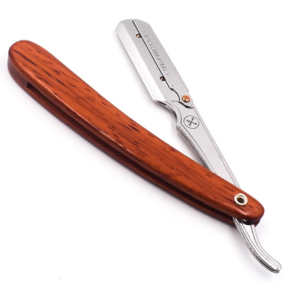 Parker SRRW Professional Barber Shavette Razor with Rosewood handle on white background