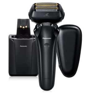 Panasonic arc 6 LS9A shaver cleaning station and travel case