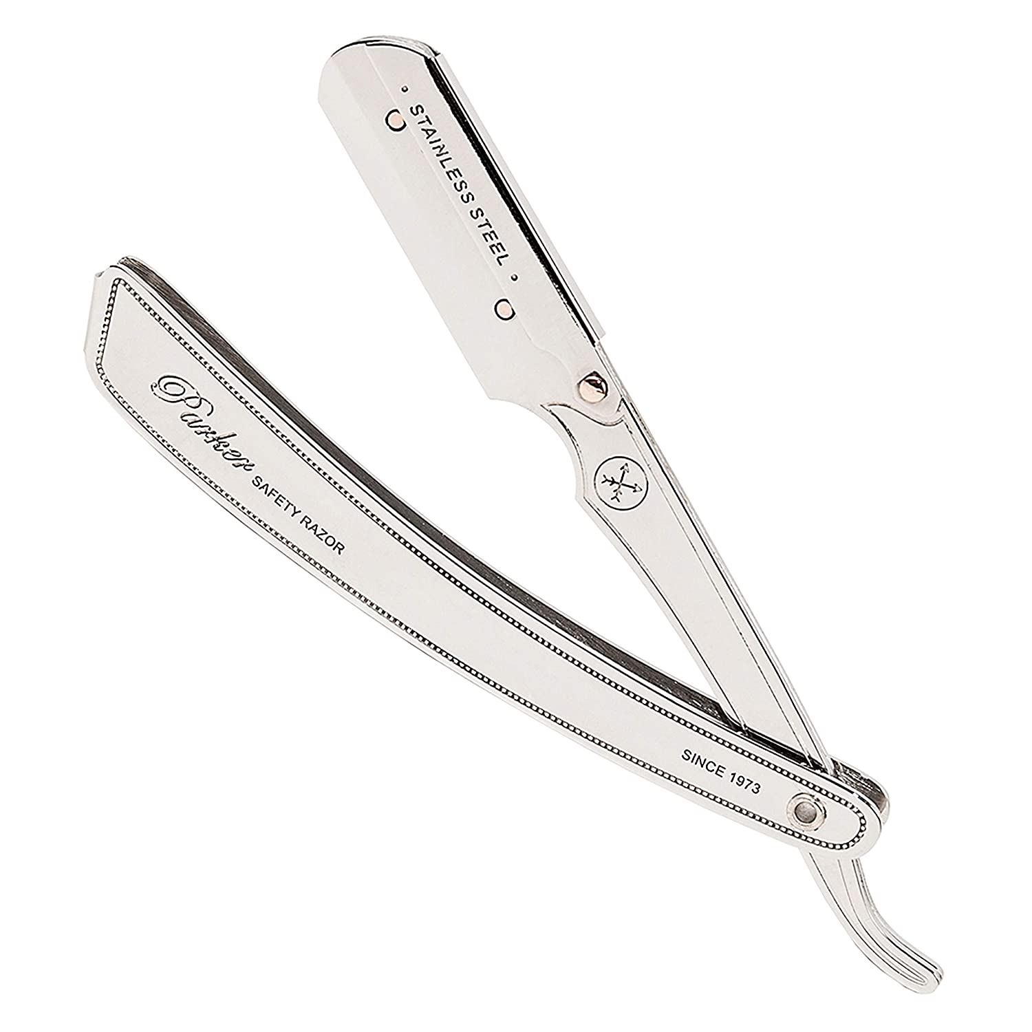 Parker SRX Straight Edge Professional Barber Razor on white background