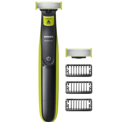 Philips OneBlade Hybrid Stubble Trimmer & Shaver with white background