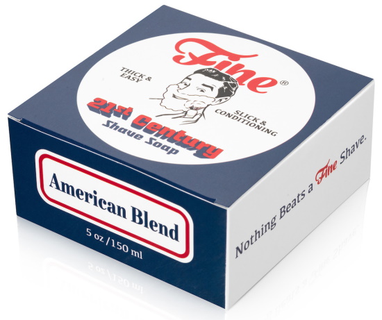 Fine Accoutrements Shaving Soap American Blend inside box background