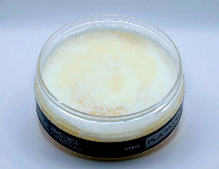 Fine Accoutrements Shaving Soap Platinum jar open