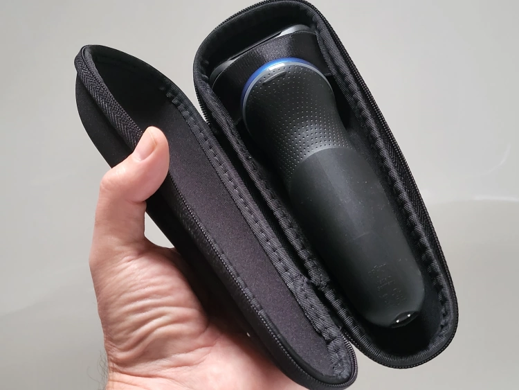 Braun Series 6 Shaver inside its travel case