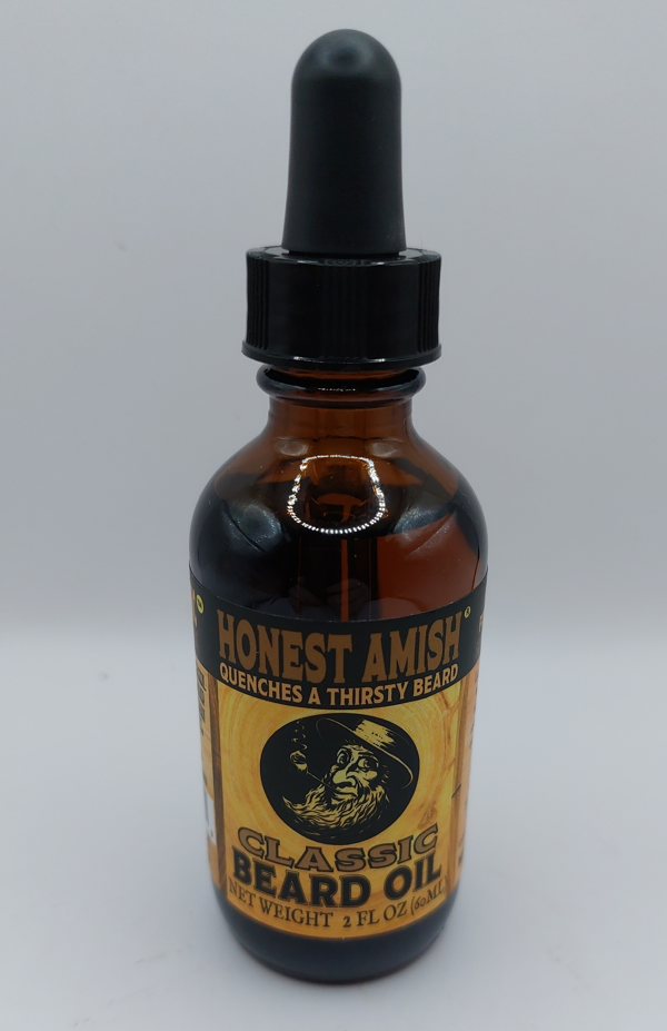 Honest Amish Classic Beard Oil bottle