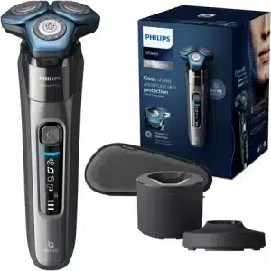 Philips Shaver Series 7000 Electric Shaver for Men Model S7788 and box on white background