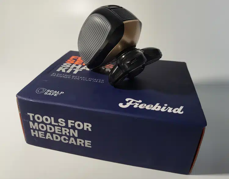 Freebird FlexSeries head shaver on its presentation box