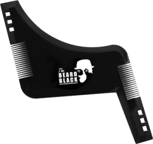 The BEARD BLACK Beard Shaping and Styling Tool on white background