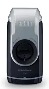 Braun MobileShave M-90 shaver on white background