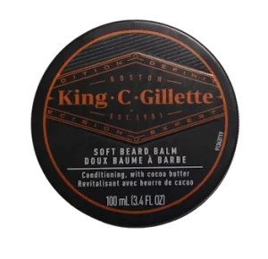 King C Gillette Soft Beard Balm on white background