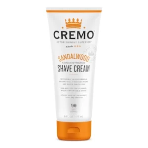 Cremo Shaving Cream Tube on white background