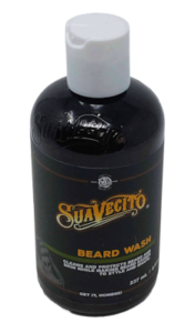 a bottle of Suavecito Beard Wash on white background