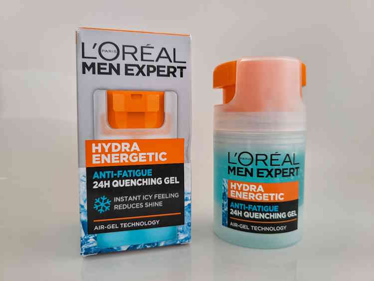 Men Expert Hydra Energetic Anti-Shine Moisturizer bottle next to its box