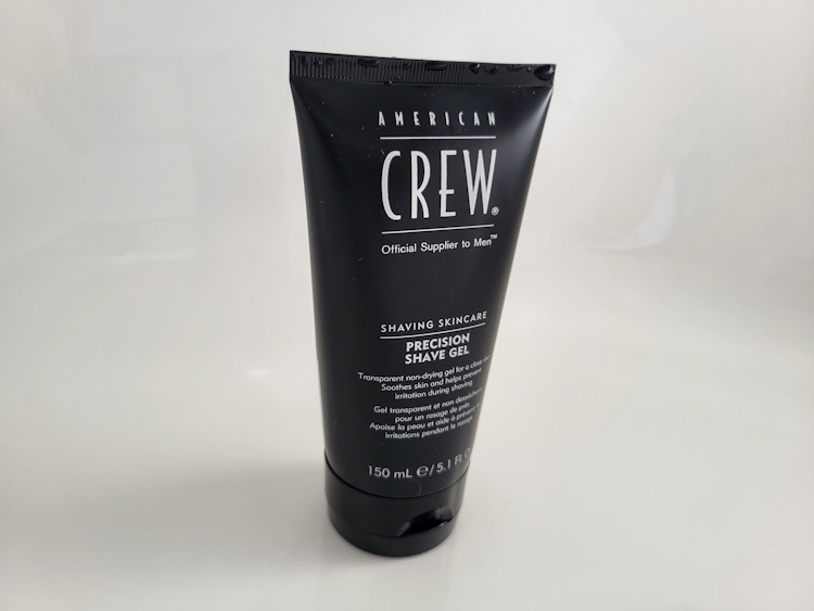 American Crew Shave Gel tube standing up