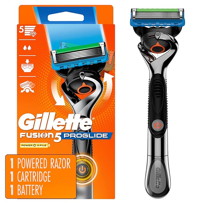 Gillette Fusion5 Proglide Power with blue bottom section