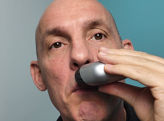 Shaving under the nose with Panasonic ES-CM3B
