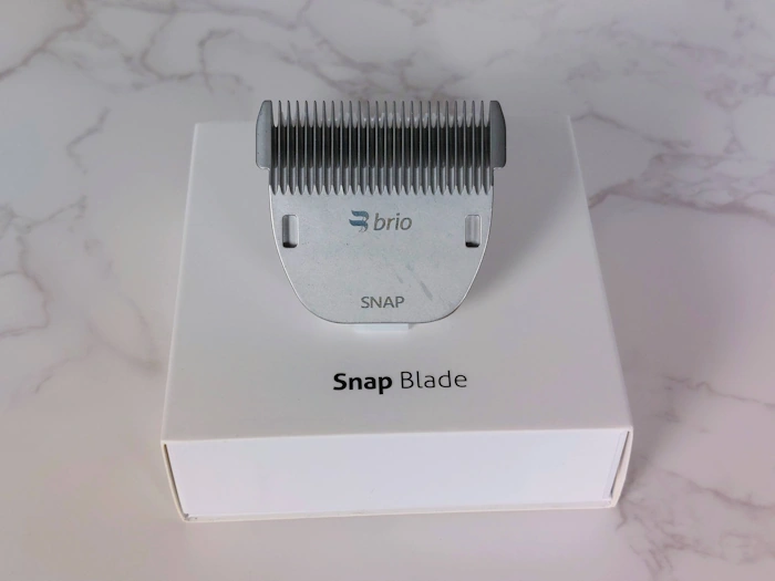 Brio BeardScape V2 Snap Blade on its box